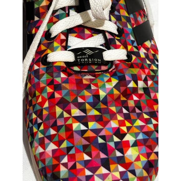 Size 12- adidas Mens ZX Flux Prism Colorful BrighGeometric unique Active Sports - Picture 3 of 9